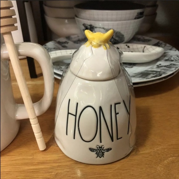 🐝🐝New QUEEN BEE Mug Honey Pot & Wooden Spoon🐝🐝 - Picture 3 of 3